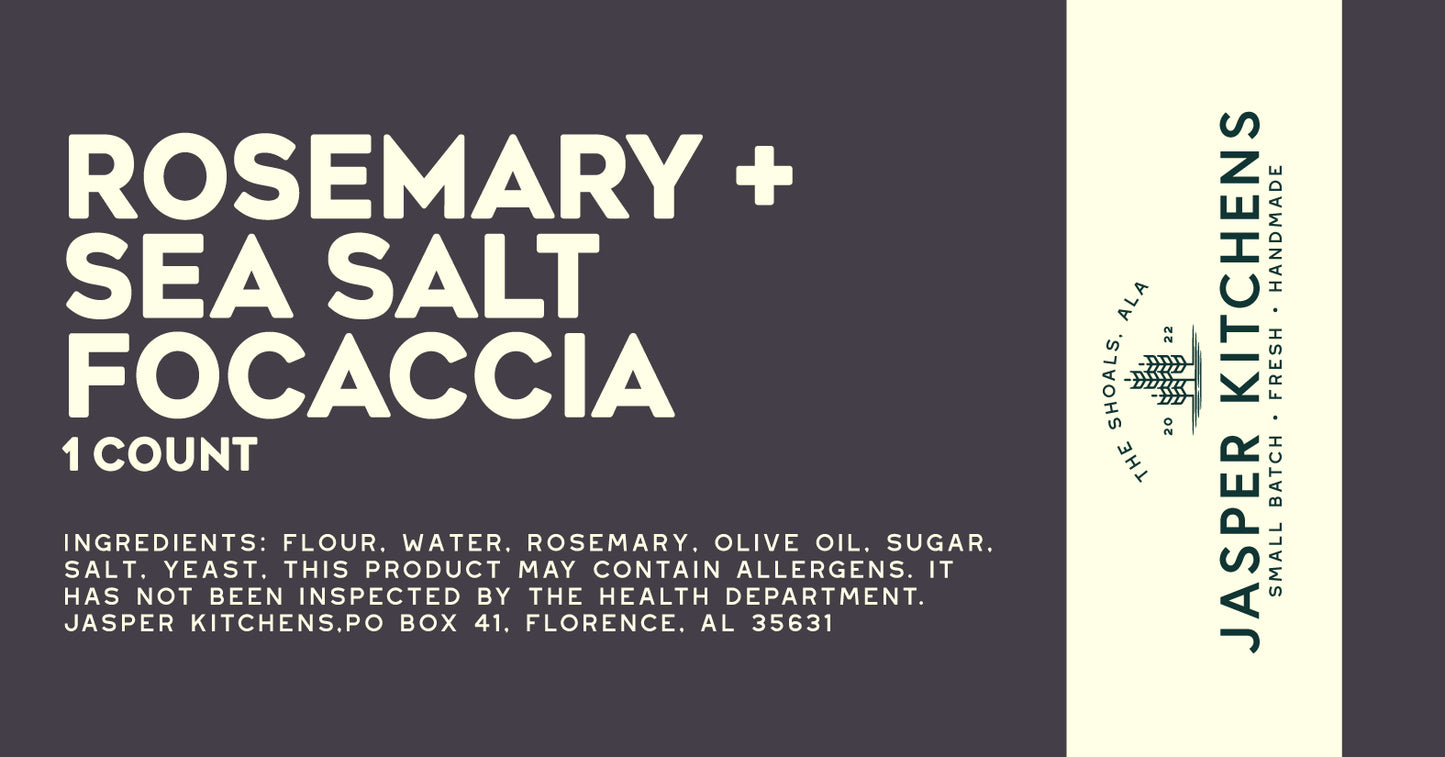 Rosemary + Sea Salt Focaccia
