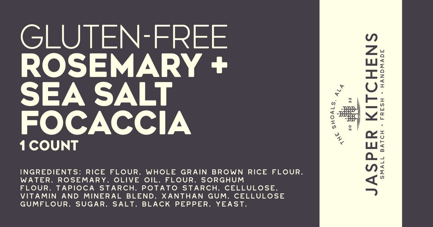 Gluten-Free Rosemary + Sea Salt Focaccia