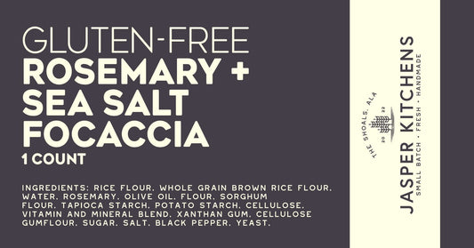 Gluten-Free Rosemary + Sea Salt Focaccia