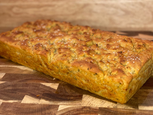 Gluten-Free Sun-Dried Tomato + Basil Focaccia
