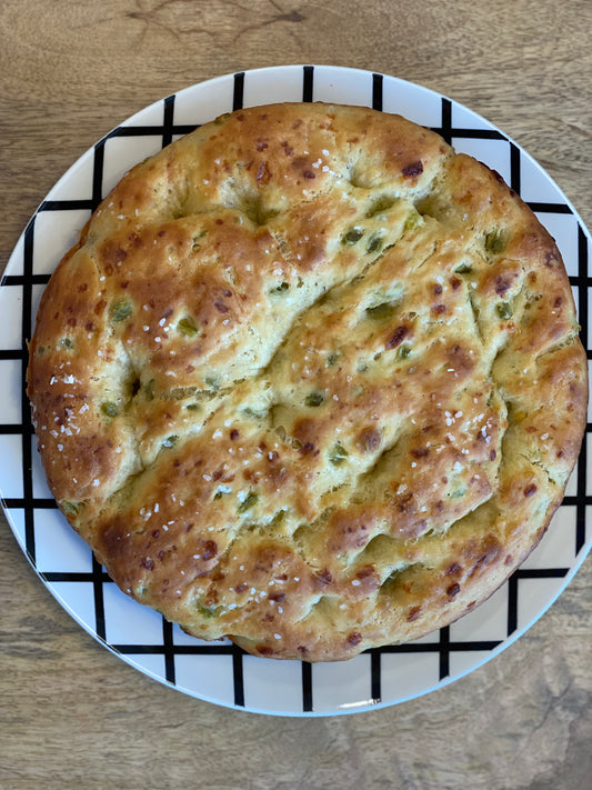 Vermont Cheddar + Jalapeño Focaccia