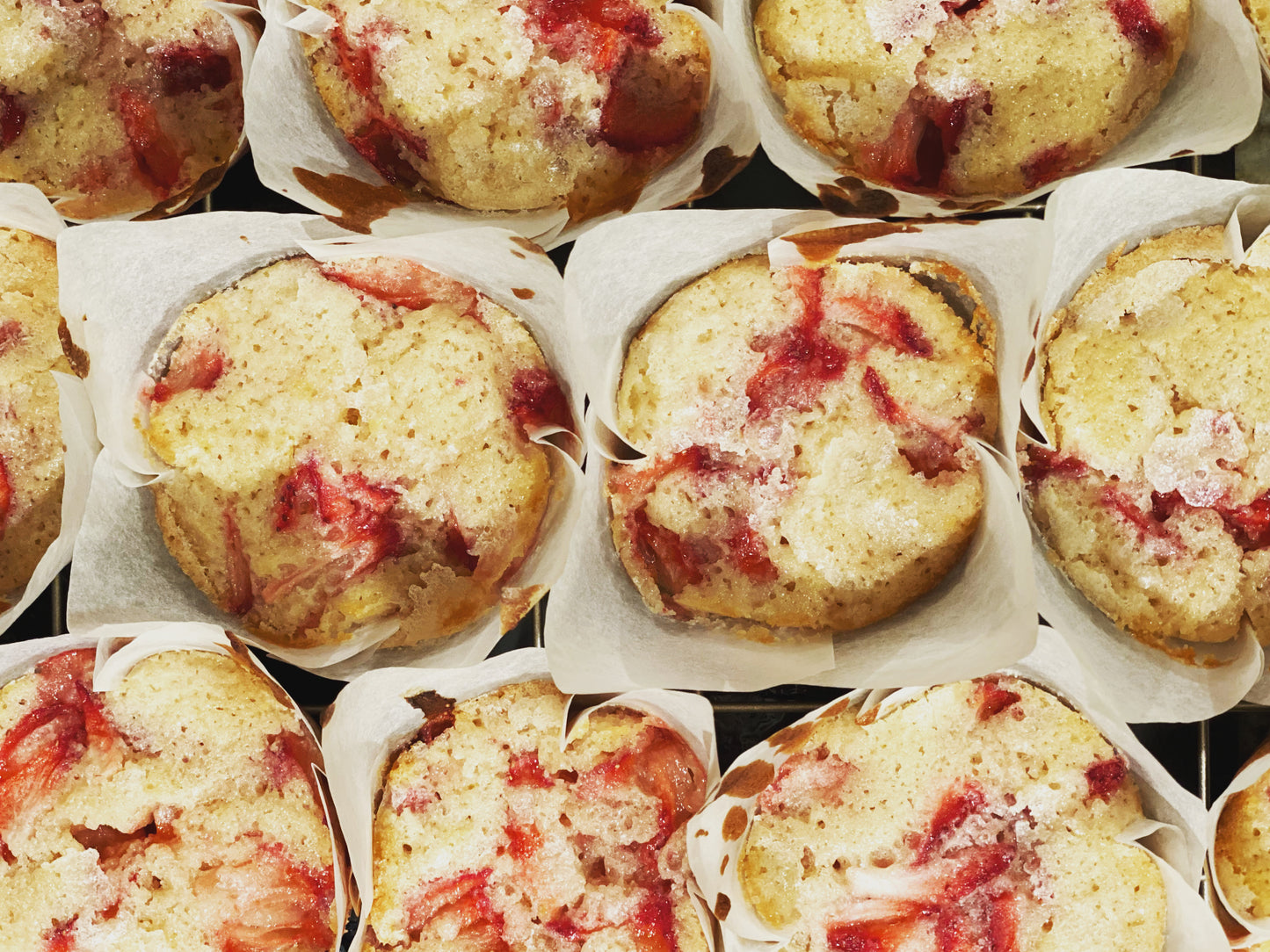 Springtime Strawberry + Lemon Muffins
